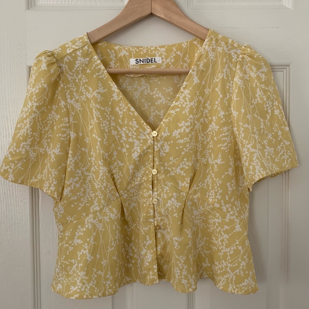 Snidel yellow blouse